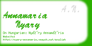 annamaria nyary business card